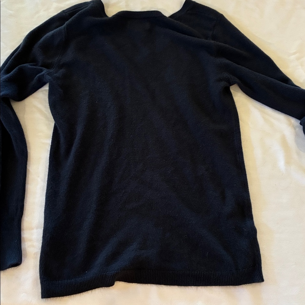 Croft & Barrow Sweater Women's Small NAVY Blue VNeck Sweater Super Soft and Knit - Picture 6 of 8